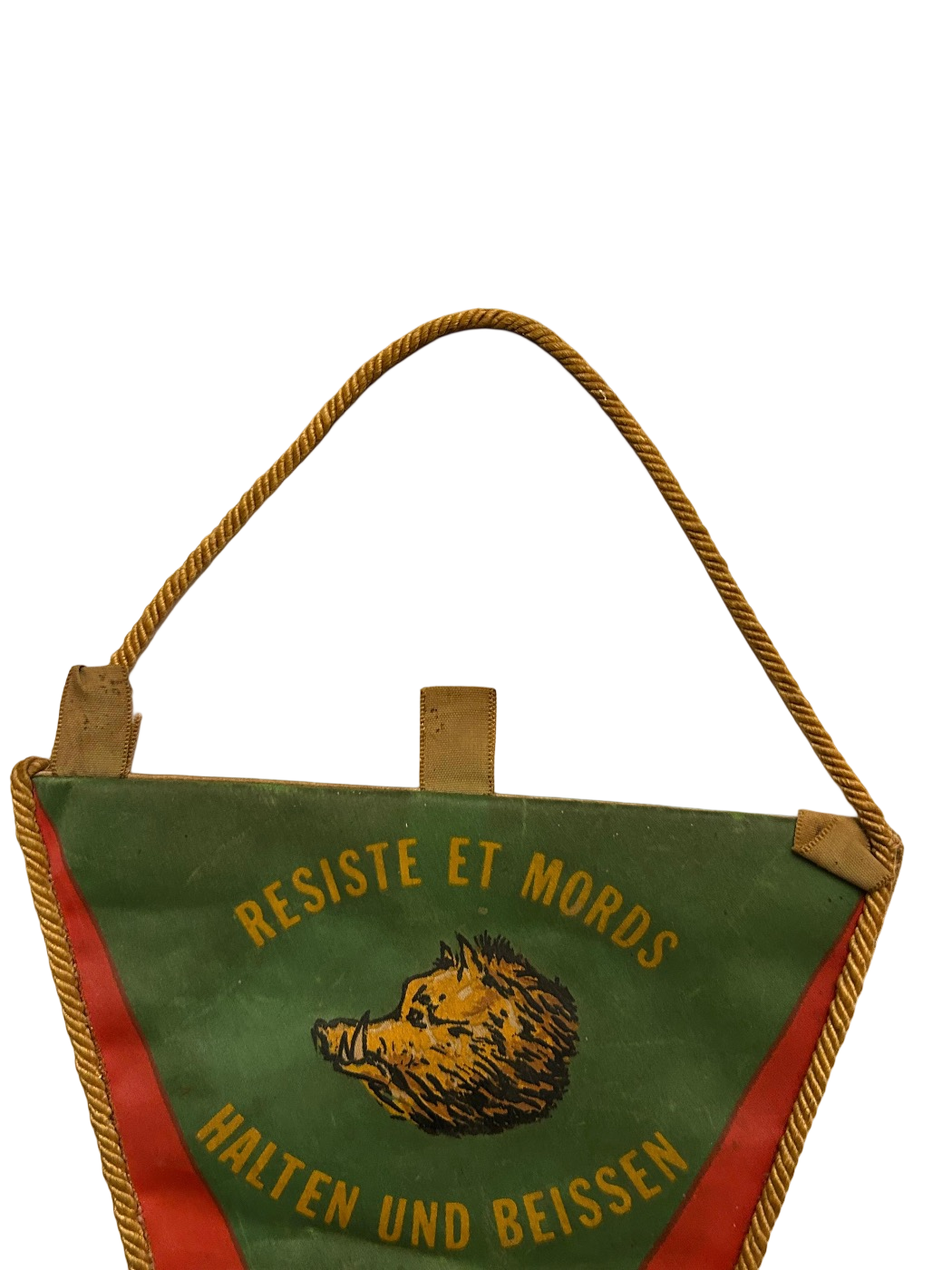 Belgisch militair vaantje 3e Chasseurs Ardennais “Résiste et Mords”