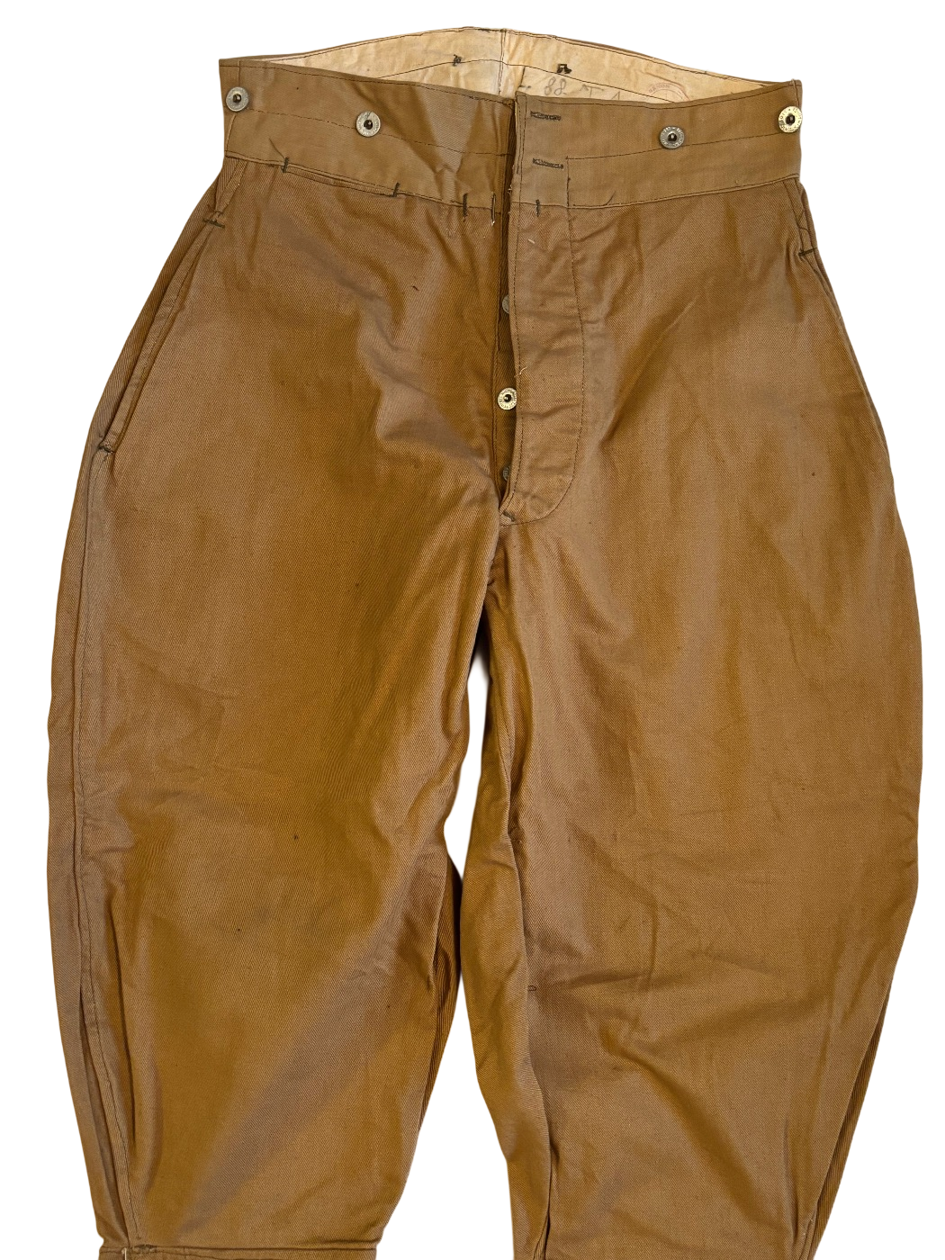 Pantalon original de l'armée française Seconde Guerre mondiale marqué