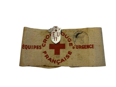 French Red Cross armband WWII dated