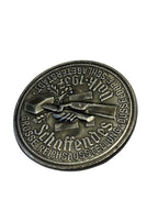 Great Reich Exhibition Düsseldorf "Creative People" – Schlageter City 1937 Badge