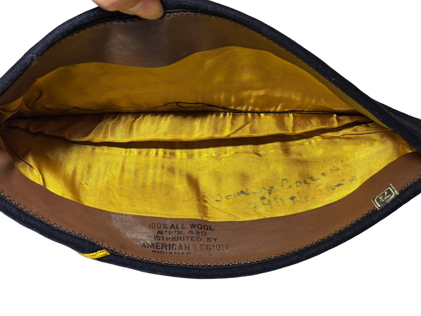 WWI American Legion Garrison Cap with Shipping Envelope (1944)