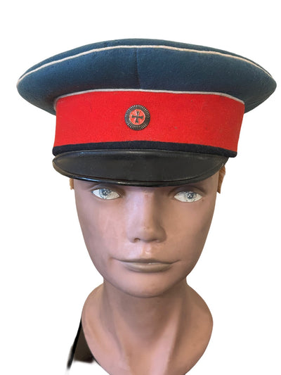 Duitse WW1 Pruisische Landwehr / Reserve Schirmmütze 1915