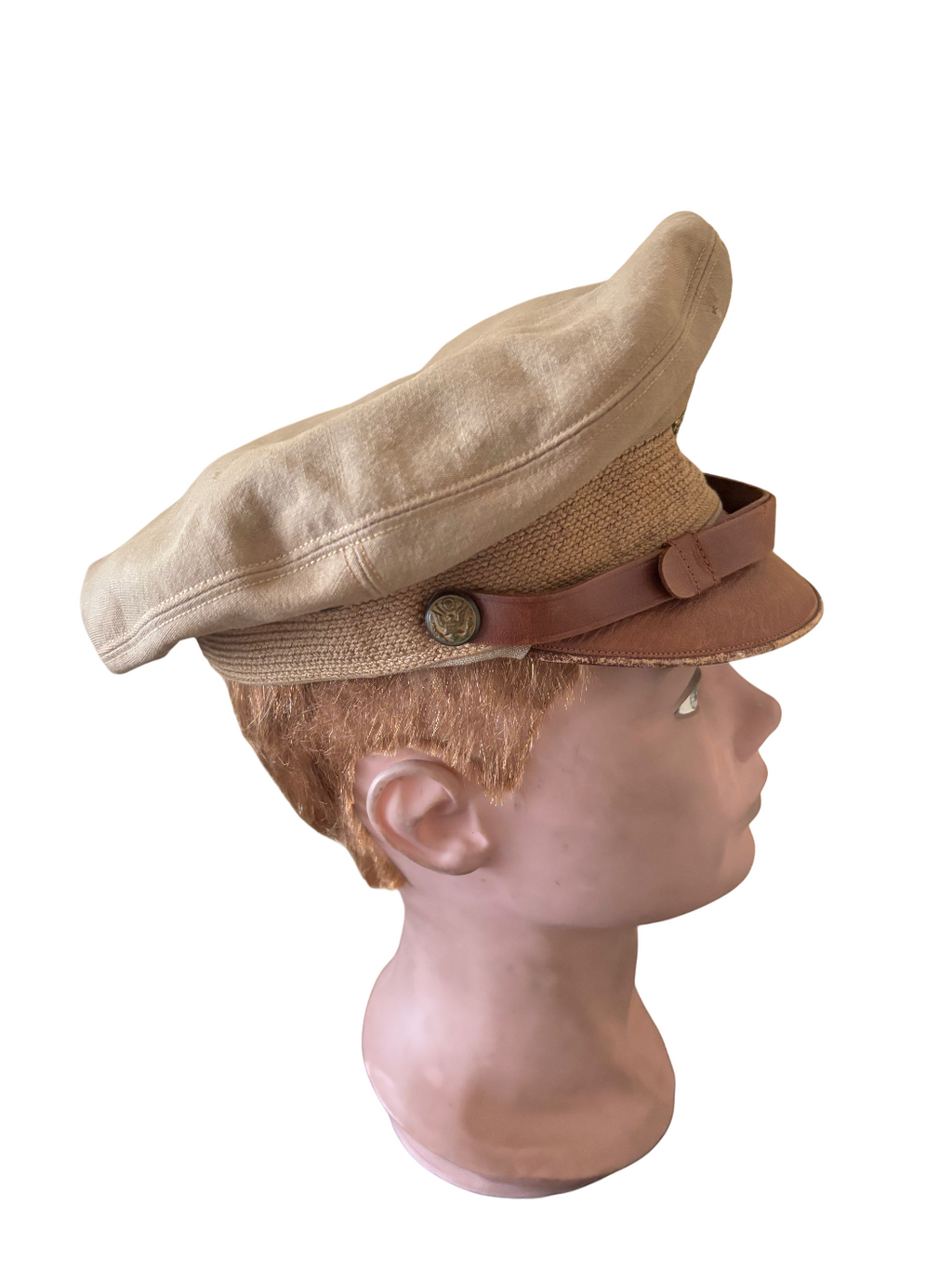 US WW2 Pilot Visor Crusher Cap size 7