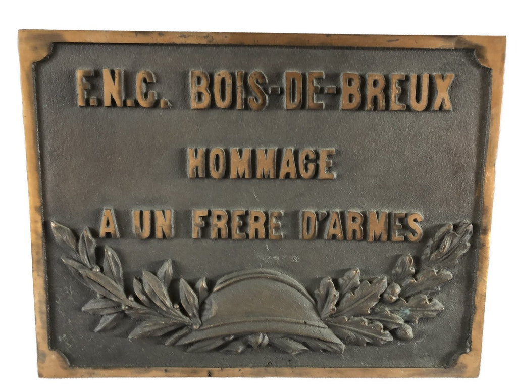 Bronzen plaquette FNC