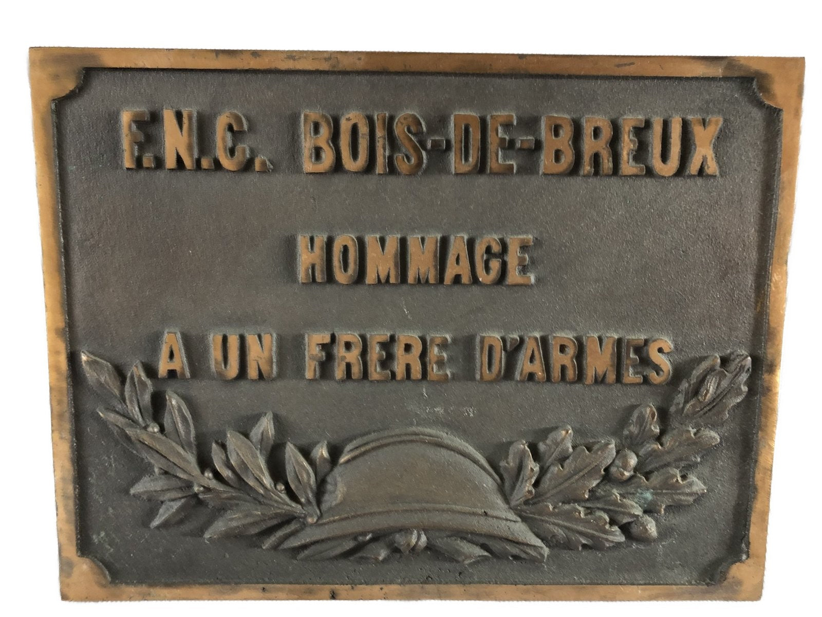 Bronzen plaquette FNC