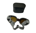 British dust goggle in metal can ww2