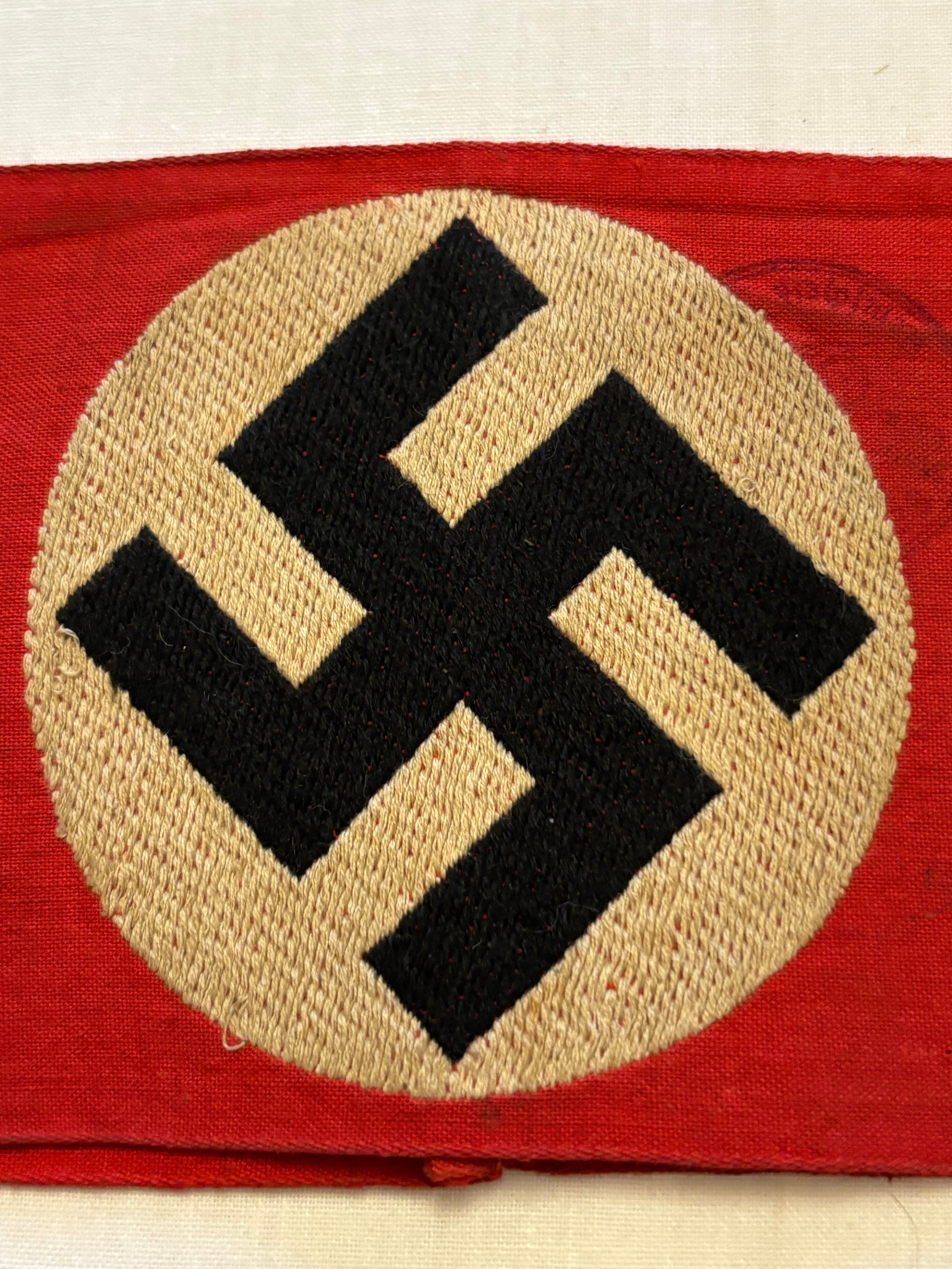 Originele NSDAP BeVo mouwband gemarkeerd