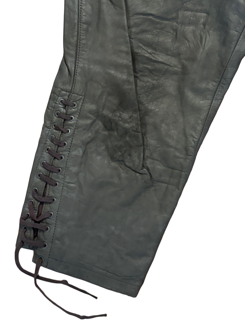 Bundeswehr Air Force leather motorcycle trousers / overpants size 54 (XL)