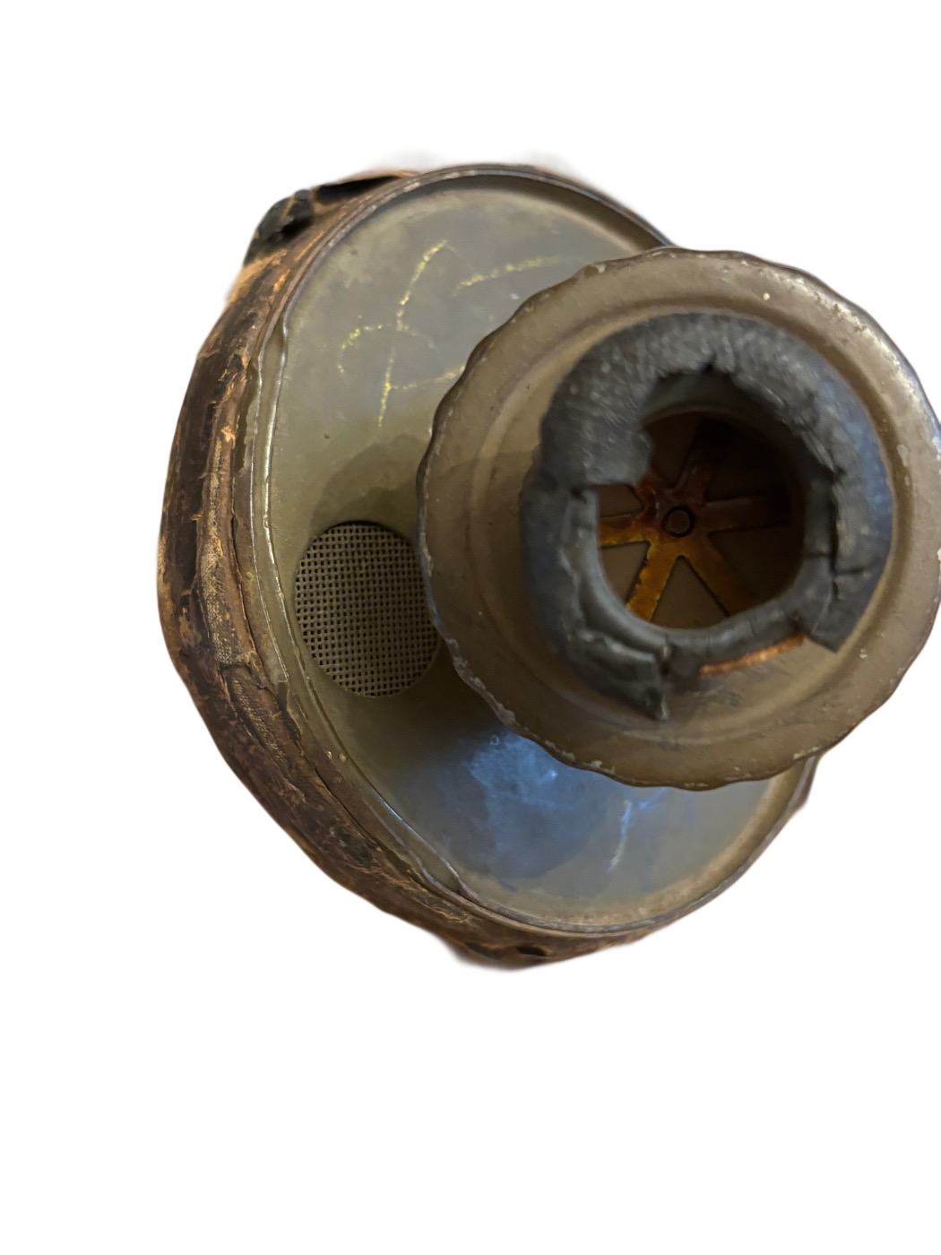 ANP Franse gasmaskertas met masker en filter WO2 1939