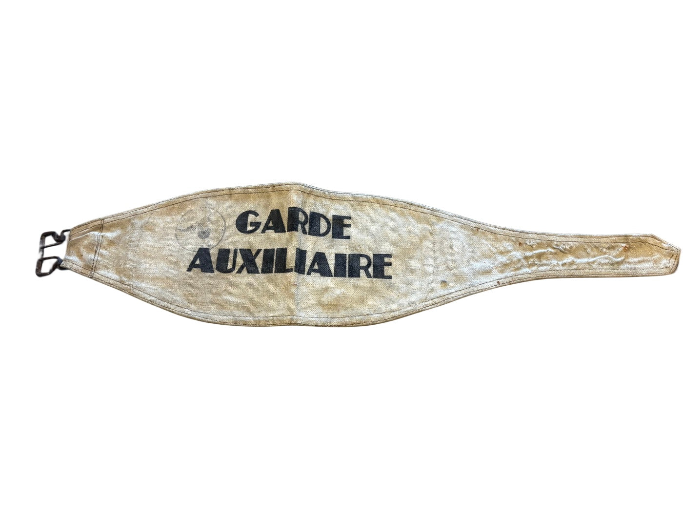 Rare WWII Auxiliary Guard armband - Vichy period