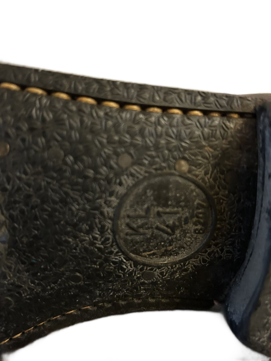 Bruin lederen gevechtslaarzen ,jaren 60