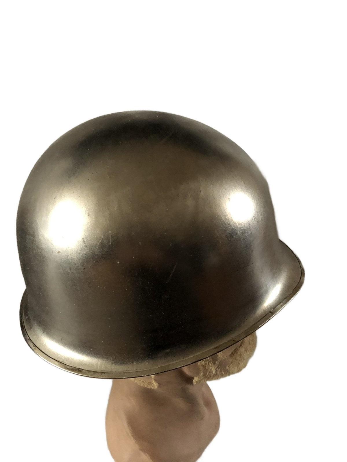 Verchroomde Nato helm