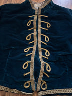 Antique French velvet theater costume, ca. 1940