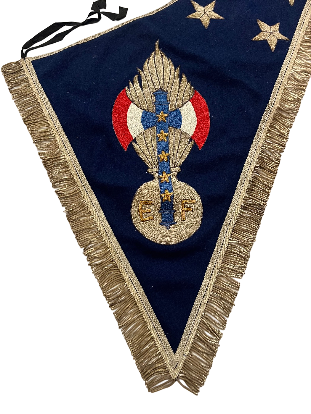 Zeldzaam Pétain Français Ceremonieel Vaandel - Vichy Periode