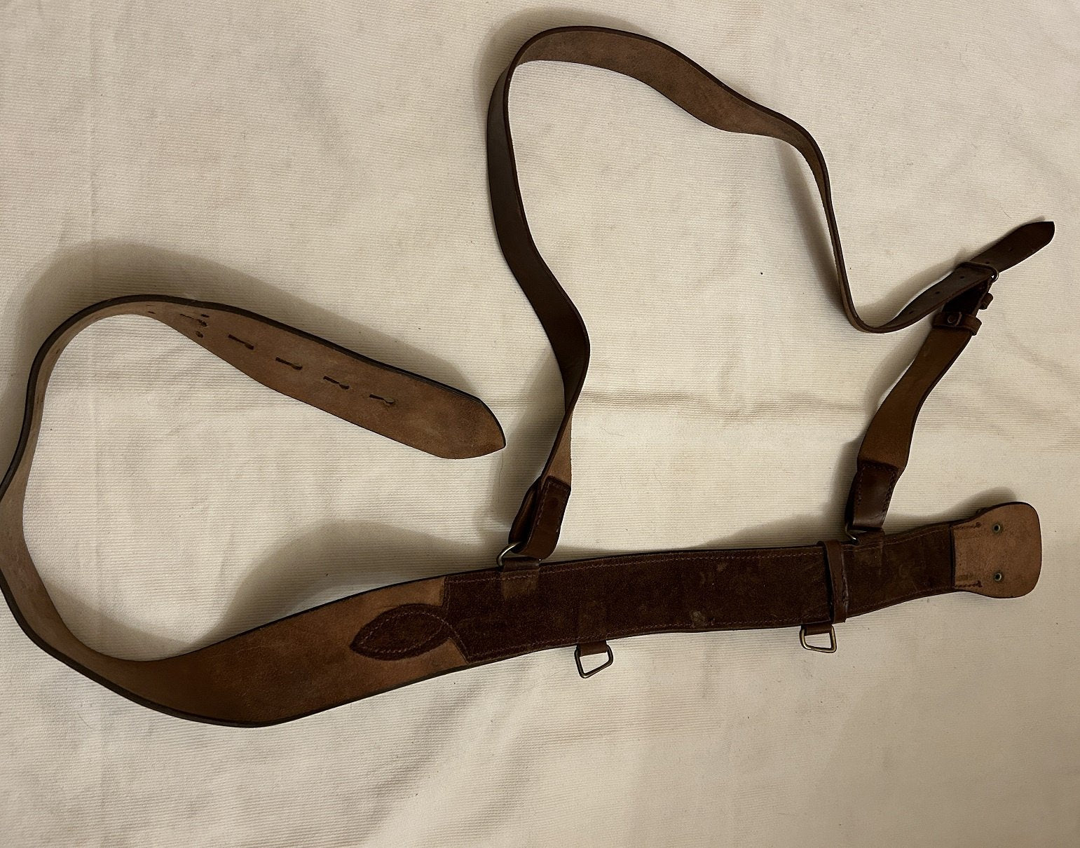 Bruin lederen Sam Brown koppel