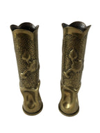 1 paar 40mm koperen bewerkte hulzen