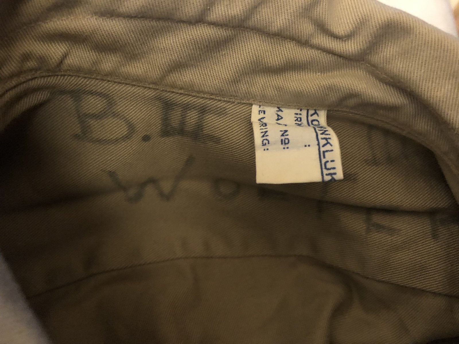 Tropen hemd Korps Mariniers 60jaren