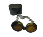 British dust goggle in metal can ww2