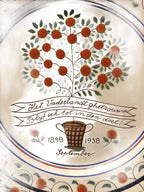 Jubileum bord Wilhelmina 1898-1938