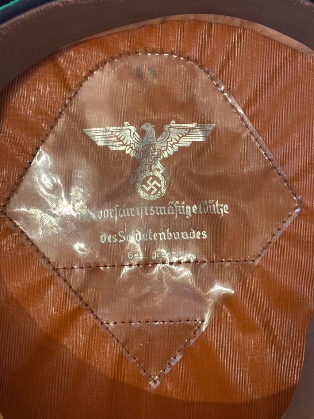 Zeer zeldzame NS-Soldatenbund Jäger / Gebirgsjäger Schirmmütze met Hochland Edelweiss