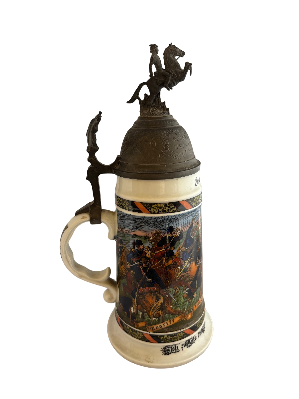 German reservist beer stein