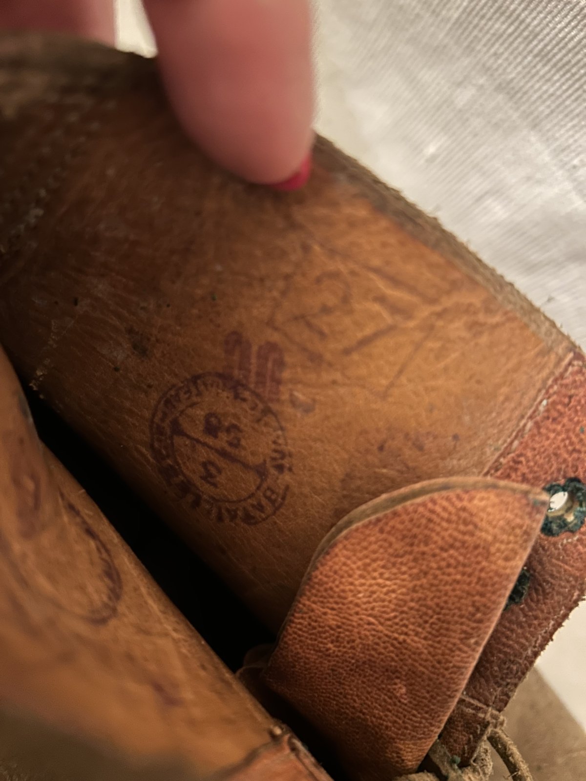 Franse lederen gevechts schoenen wo2