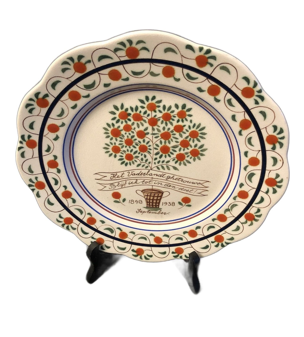 Jubileum bord Wilhelmina 1898-1938