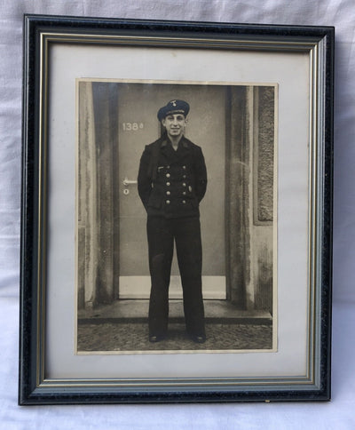 Portrait encadré d'un marin de la Kriegsmarine