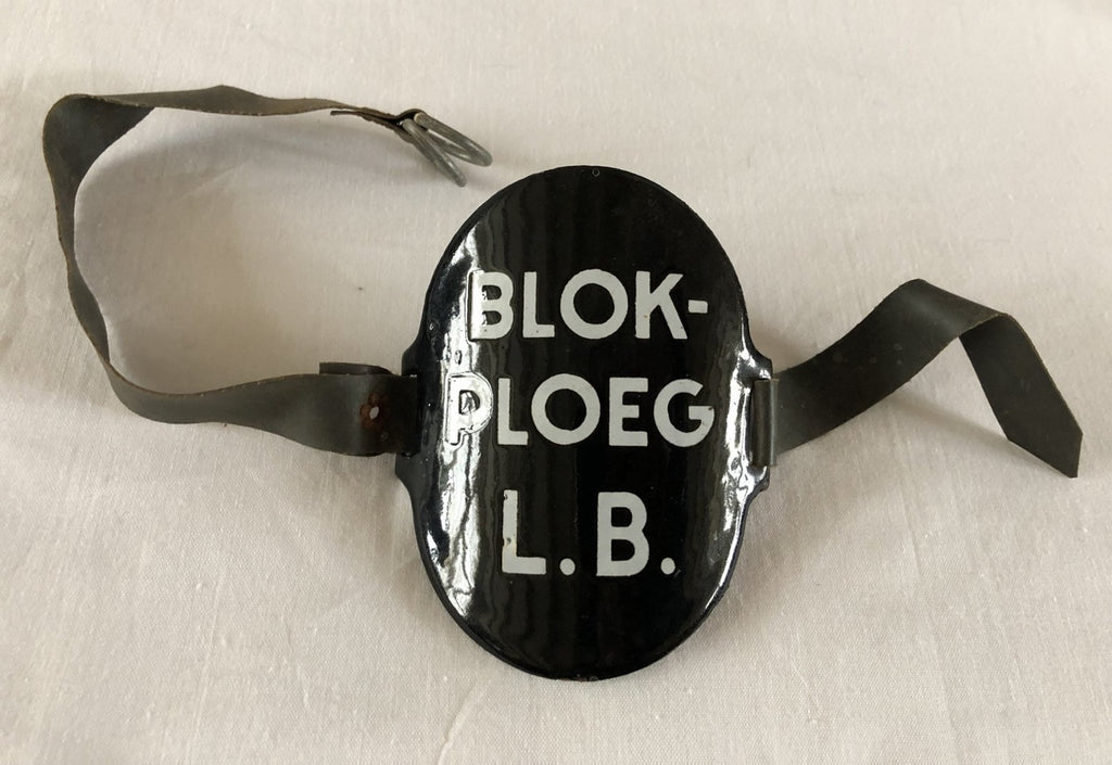 Emaille mouwschildje Blok-Ploeg L.B.
