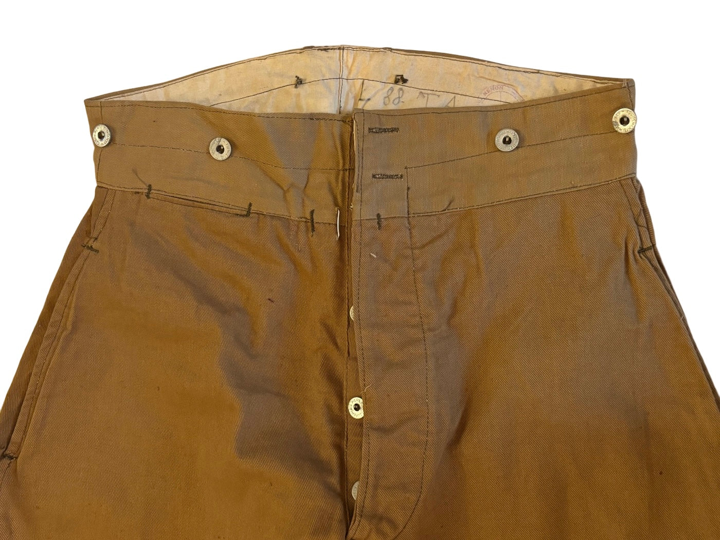 Pantalon original de l'armée française Seconde Guerre mondiale marqué