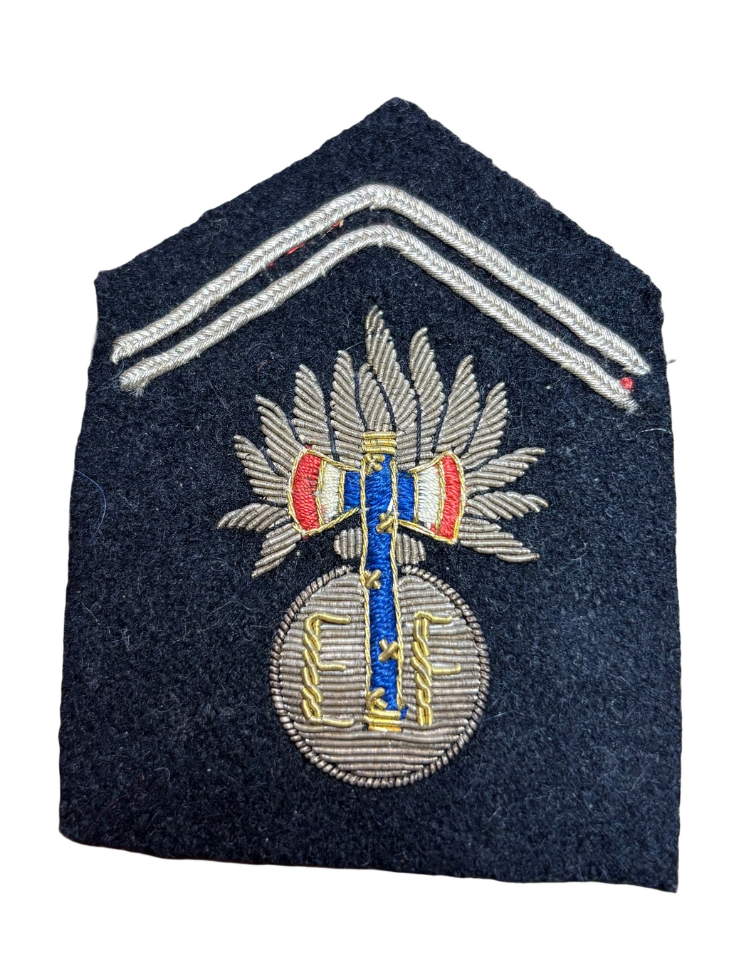 Very rare pair of Vichy collar badges, Maréchal Pétain WW2 bodyguard