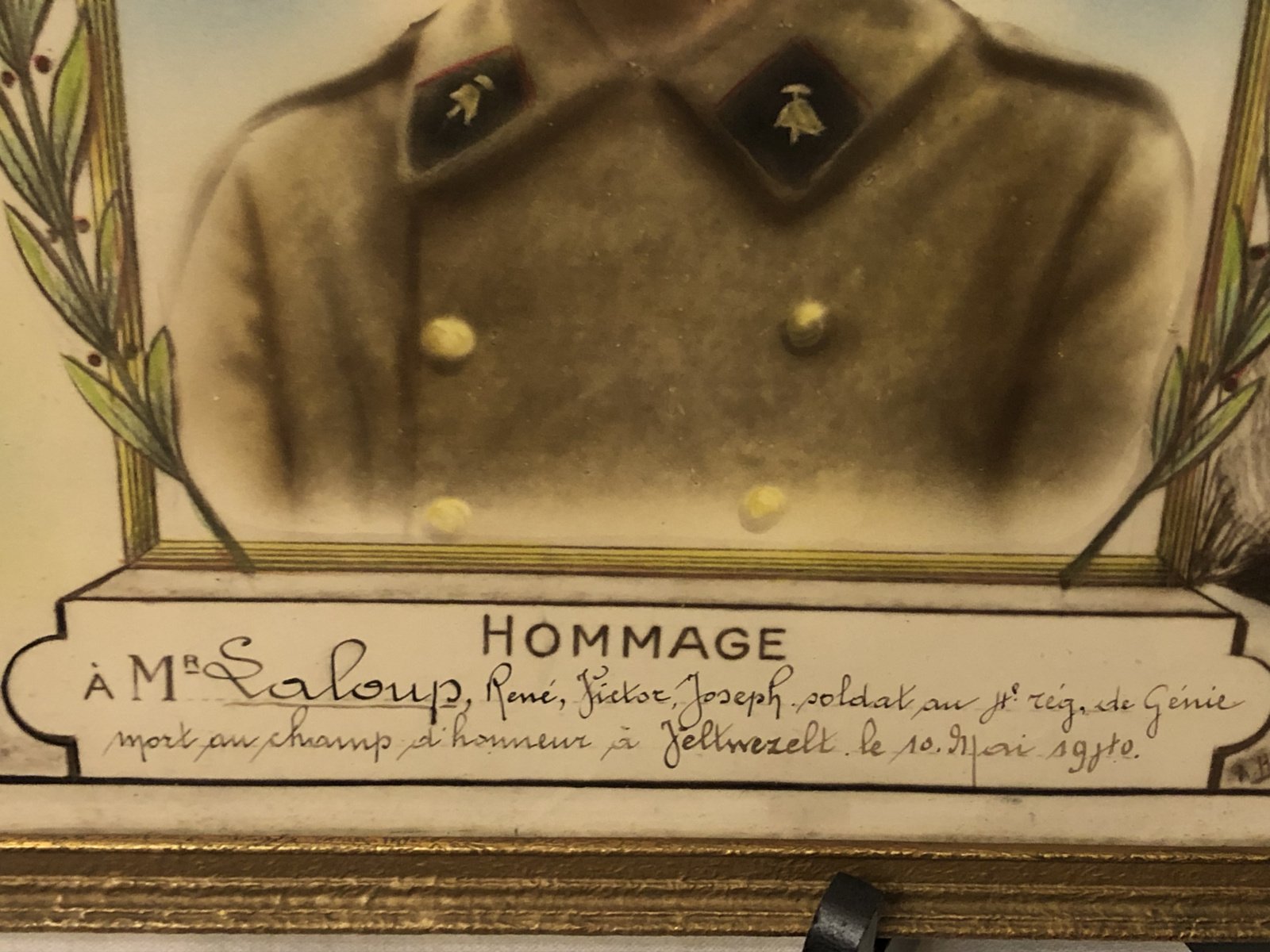 Hommage Belgische Soldaat Genie 1940