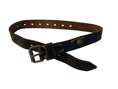 Zwart lederen mantelriempje wo2