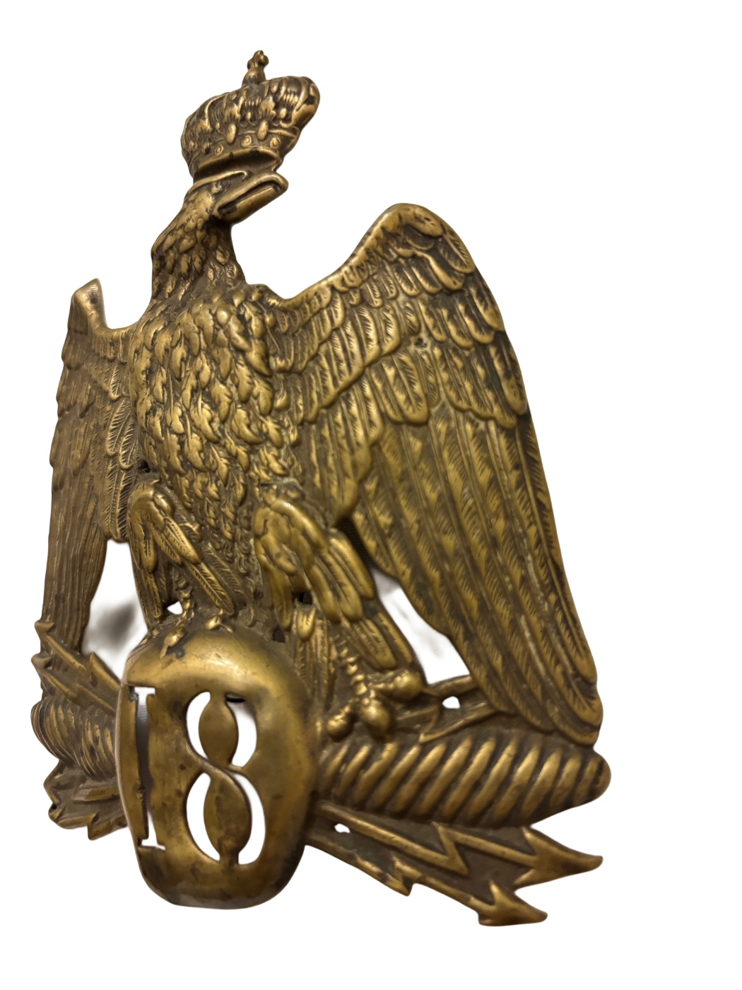 Franse shakohelmplaat 18e Régiment d’Infanterie