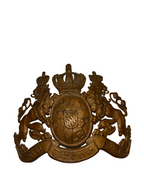 Bavarian soldiers' helmet plate "In Treue Fest"