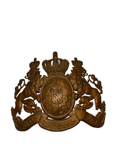 Plaque de casque des soldats bavarois 