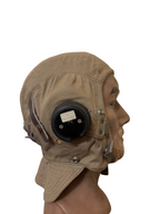 Casque de vol original anglais de type D de la Royal Air Force (RAF) Seconde Guerre mondiale