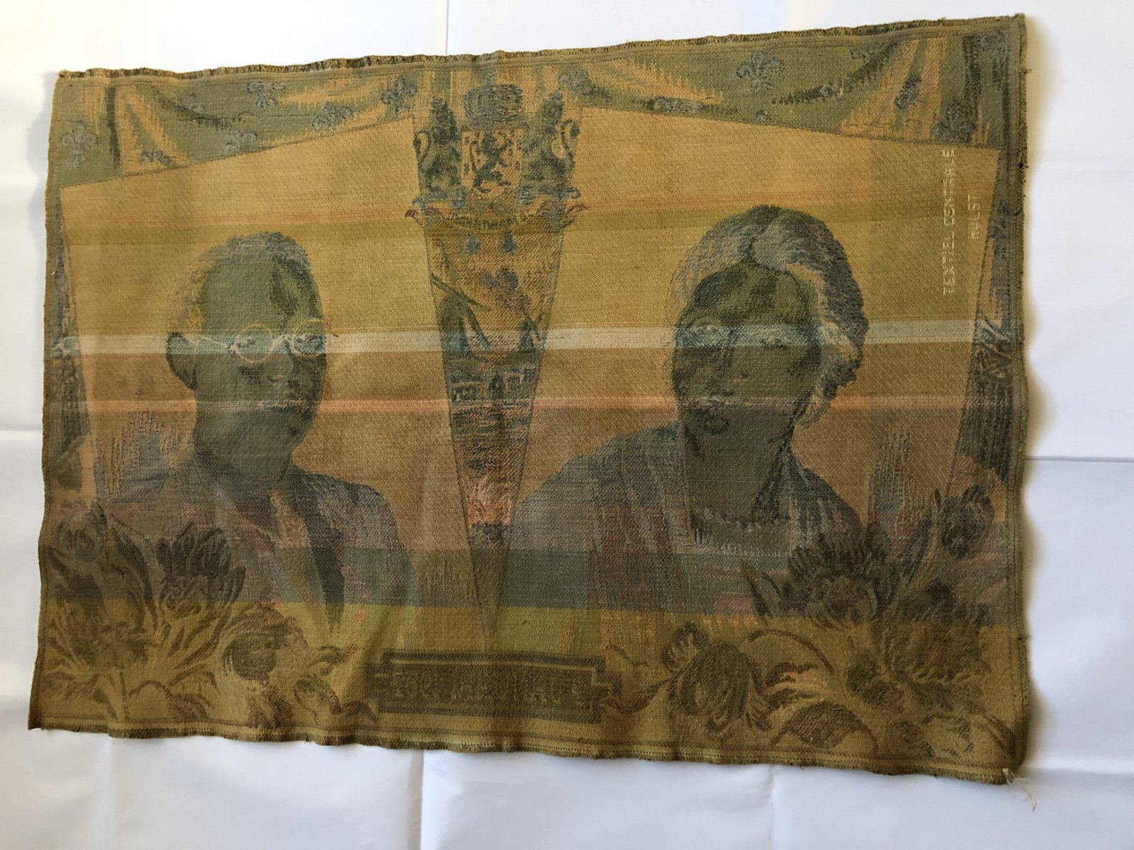 Doek Koningin Juliana en Prins  Bernhard  1937