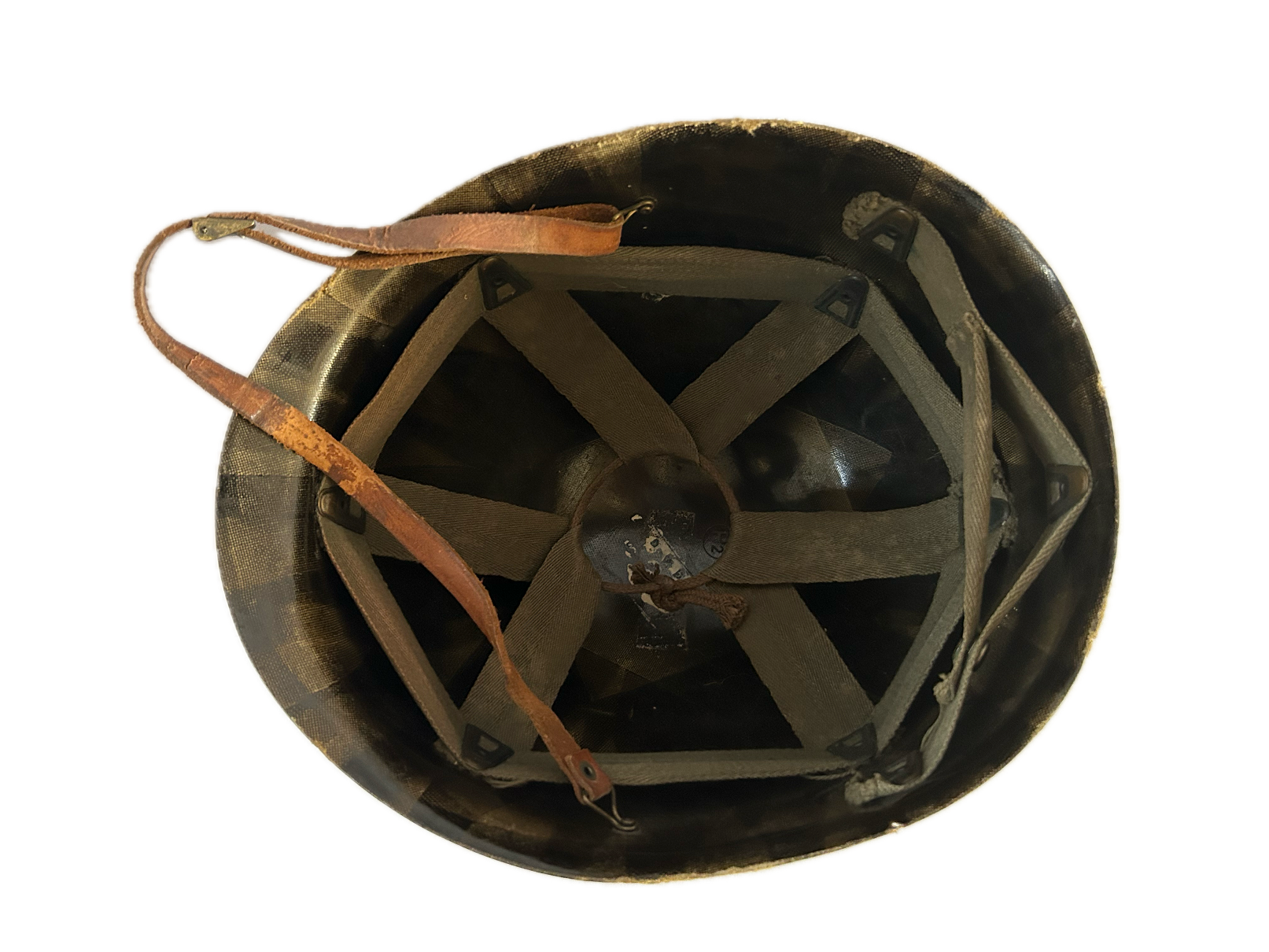 Liner met lederen kinriem