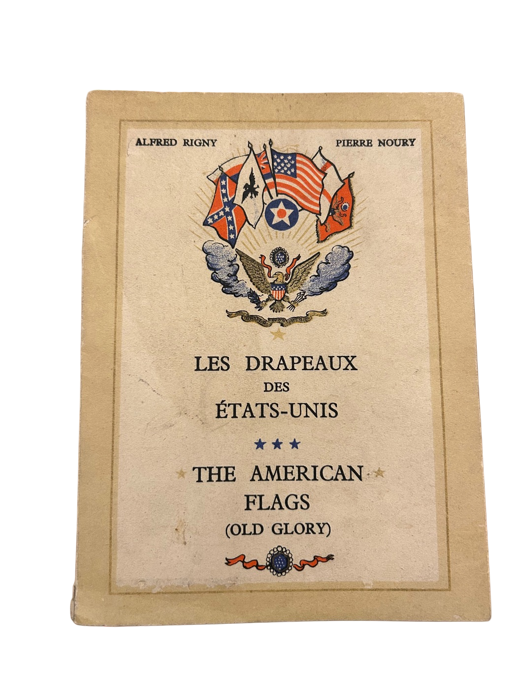 Zeldzaam geïllustreerd boekje Les Drapeaux des États-Unis