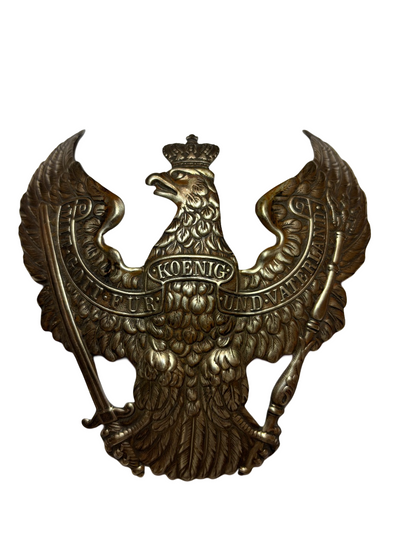 Zeldzame Dragon Cuirassier manschappen helmplaat M1860