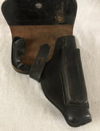 Zwart lederen holster
