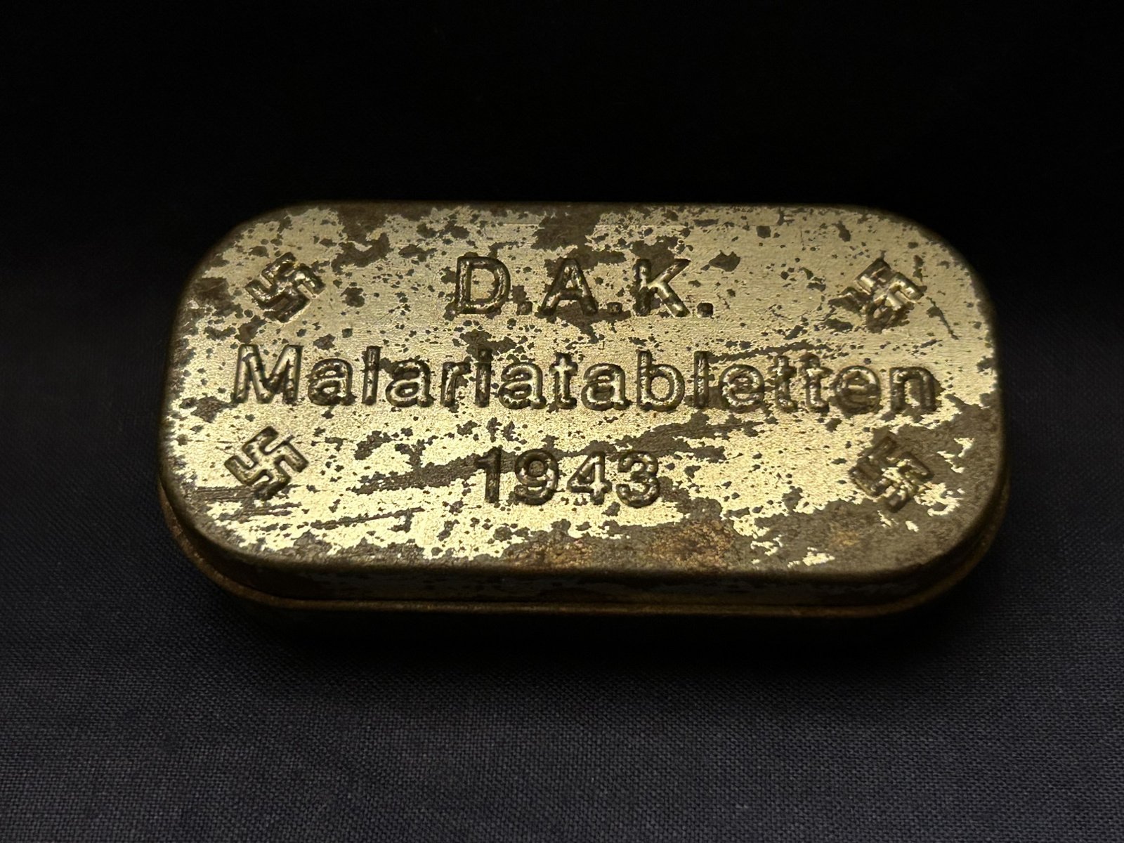 D.A.K . Malariatabletten  blikje 1943