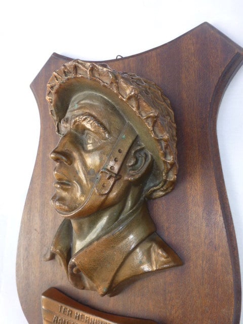 Plaquette Ter Herinnering aan mijn diensttijd in Indie