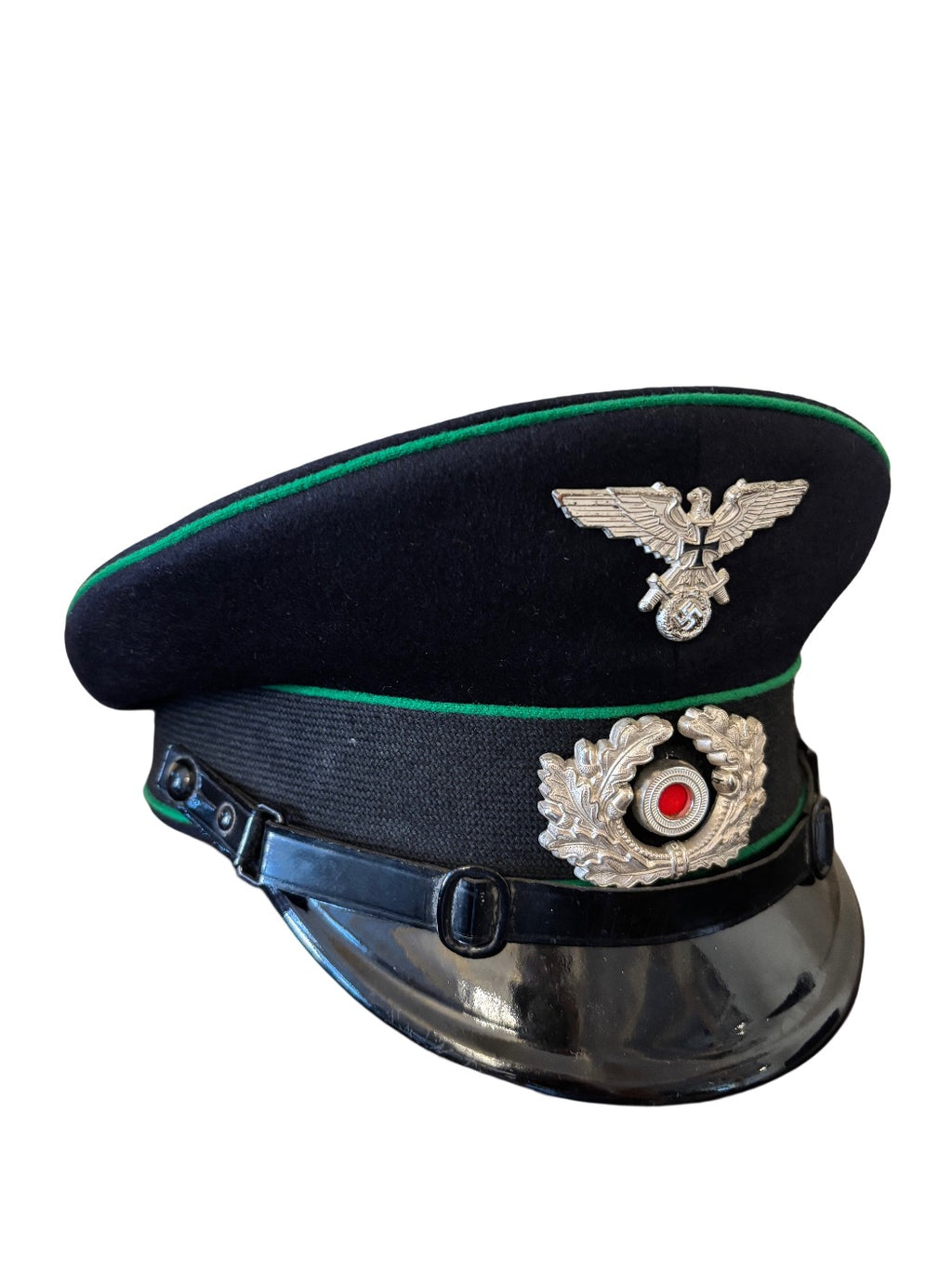 Zeer zeldzame NS-Soldatenbund Jäger / Gebirgsjäger Schirmmütze met Hochland Edelweiss