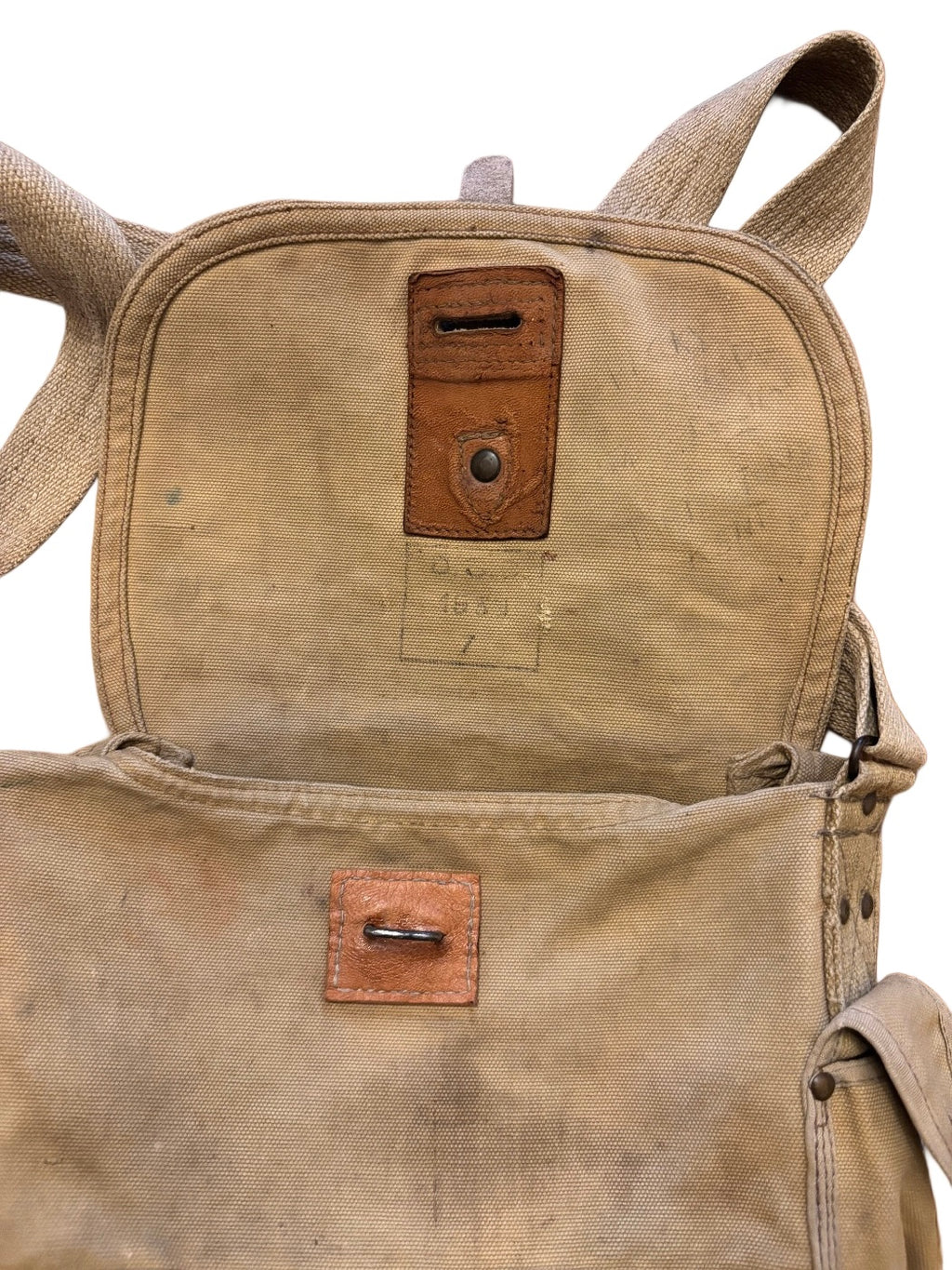 ANP Franse gasmaskertas met masker en filter WO2 1939