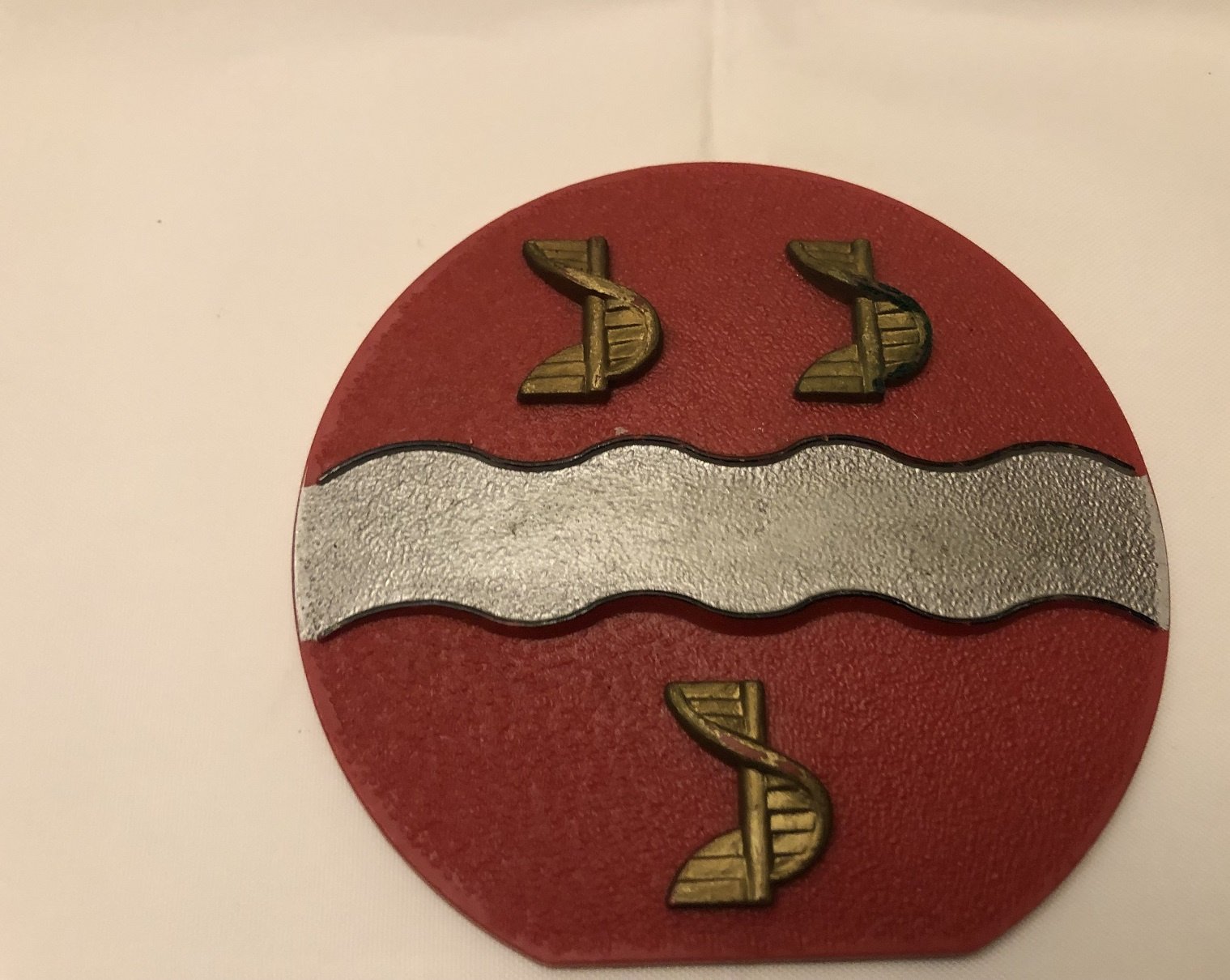 4x Wapenschildjes Korps Mariniers