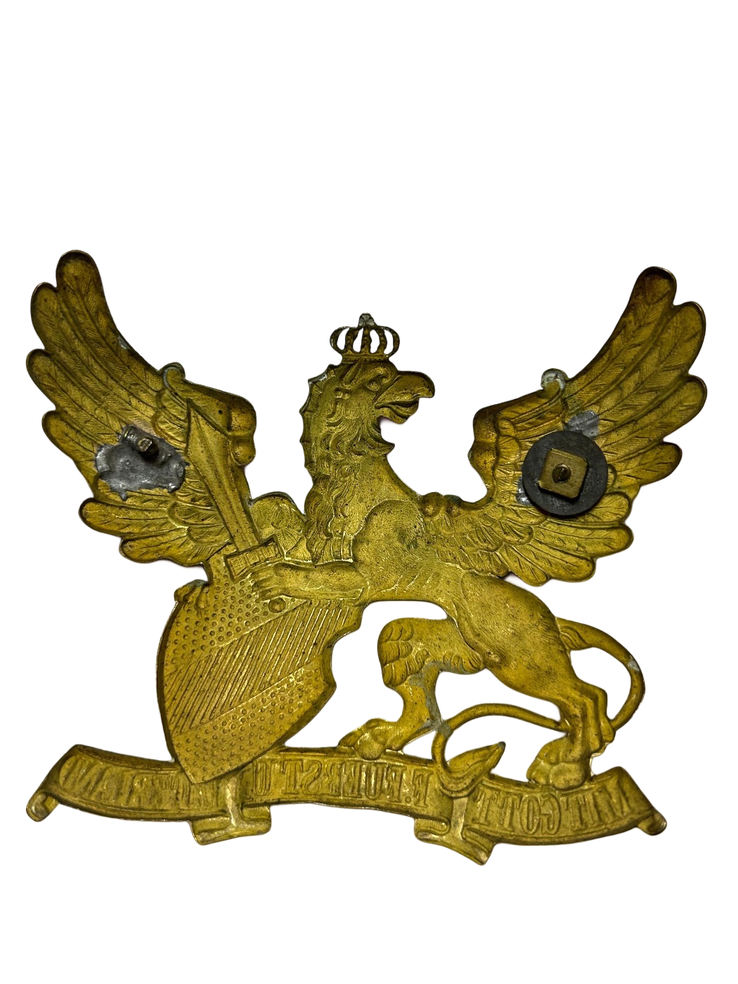 Baden Pickelhaube Helmplaat M1891 Officiersuitvoering