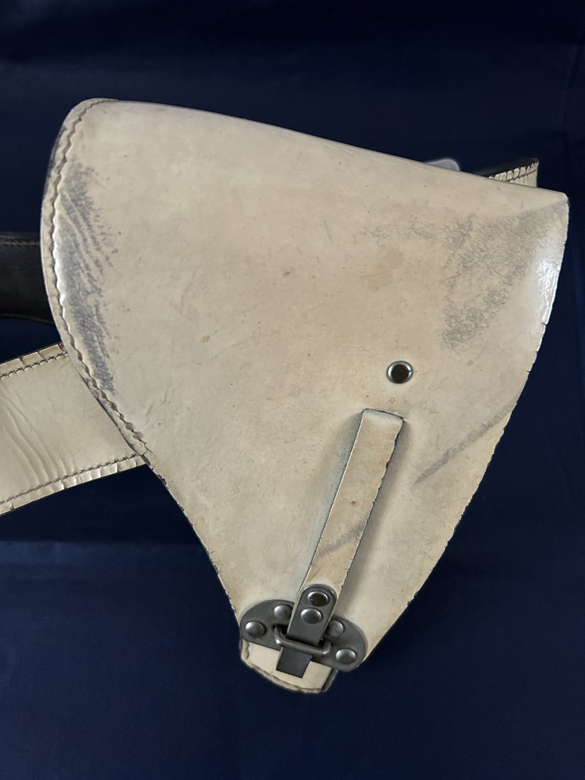 Witte koppel en Pistool holster Politie jaren 50