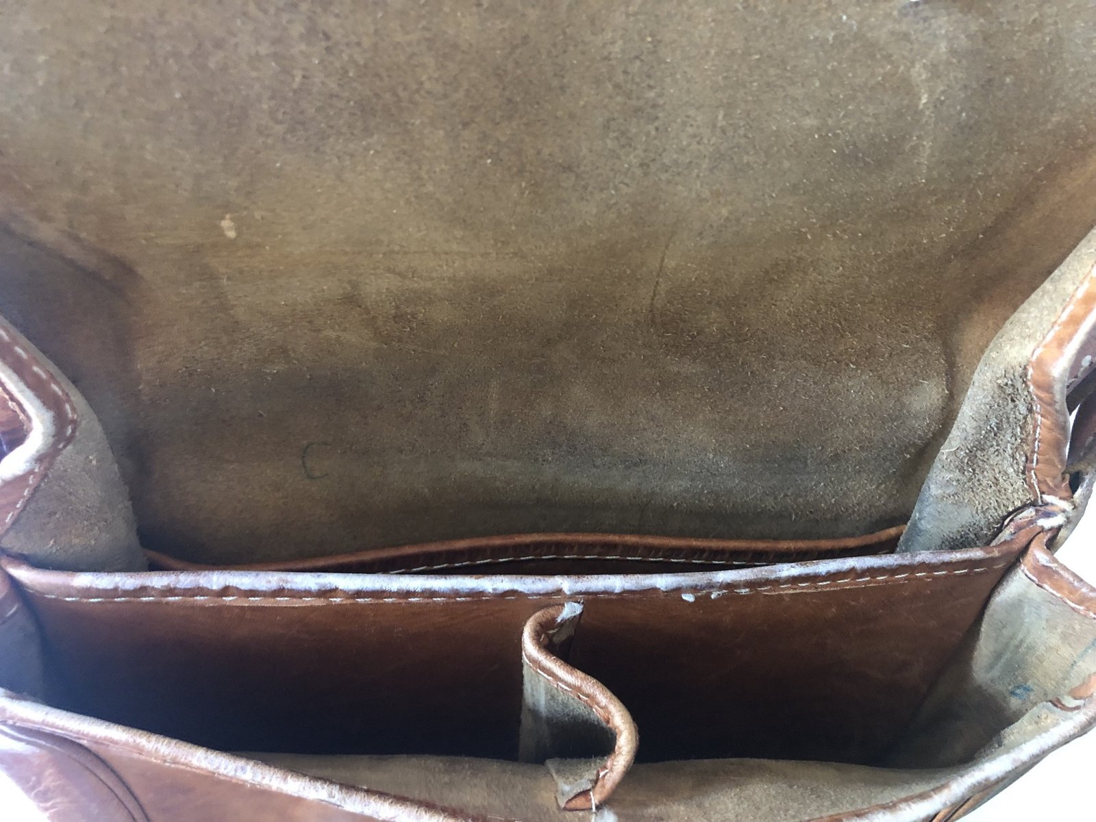 Lederen schoudertas VHK wo2